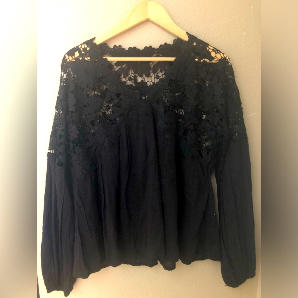 Free people lace babydoll top